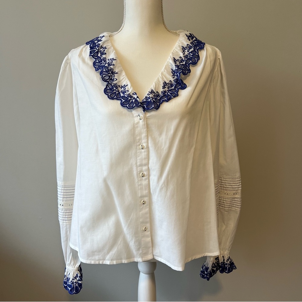 Scotch & Soda Broderie Anglaise Blouse
